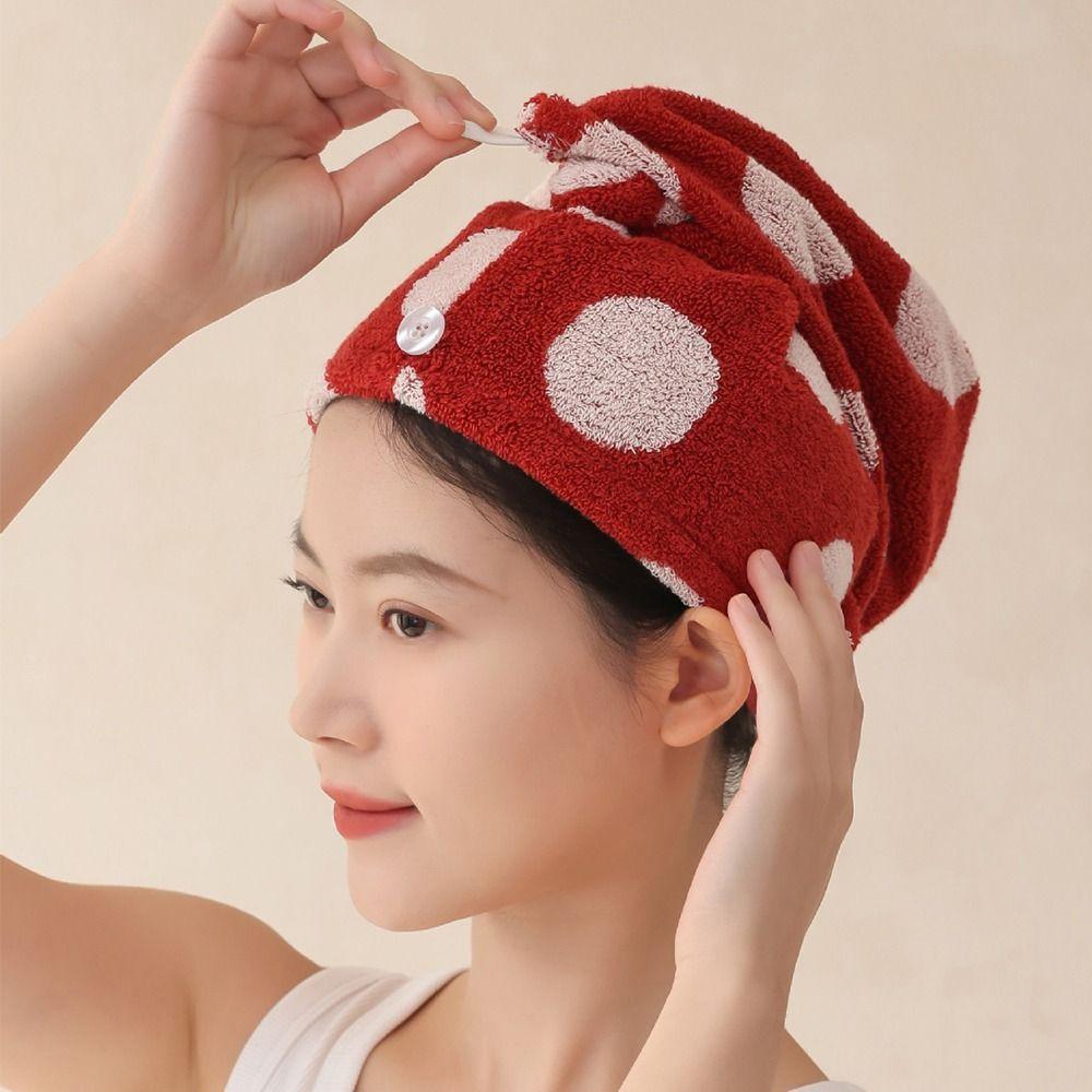 Combed Cotton Hair Towel Mint Green Luxury Hair Dry Towels New Hair Wrap Drying Tool