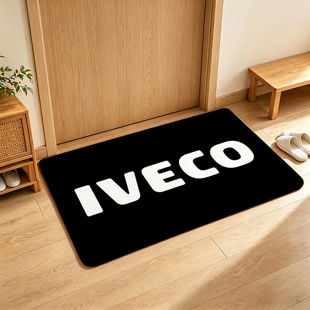 

Auto I-IVECO Floor Mat Soft Flannel Entrance Door Mat Non Slip Absorbent Bathroom Bedroom Floor Rug 40x60cm