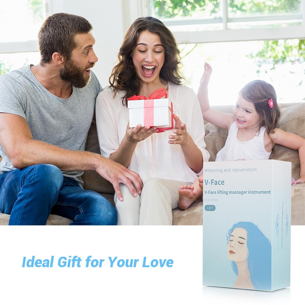 EMS Facial Massager Chin Lift Belt LED Photon Therapy Face Slimming Vibration Device Cellulite Jaw Face Lifting Machine Dropship