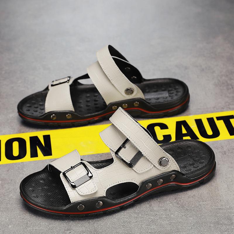 Fashion Men's Sandals Men's Slippers Shoes for Men Flat Sandals Soft and Comfortable Indoor and Outdoor Wear-resistant Non-slip New