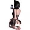 Smoke Sexy Underwear Sexy Suspender Lace Temptation Onesie Skirt Open File Hollow Uniform Pajamas Mesh Nightdress