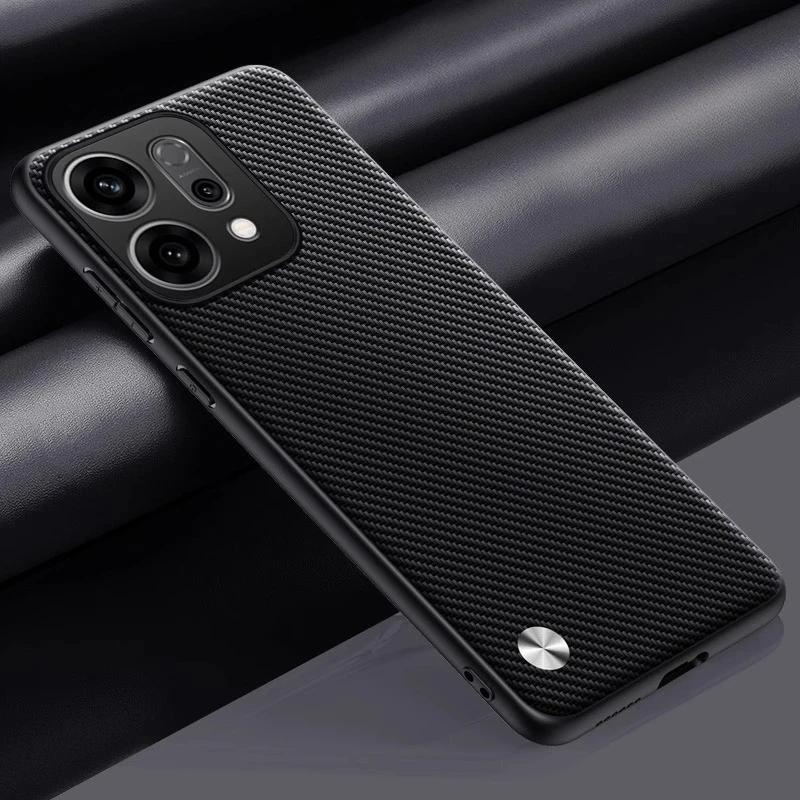 For Reno 14 Pro 5G Reno14 Plain PU Leather Phone Case For OPPO Reno 14Pro Matte Cover Silicone Shockproof Soft Edge Back Cover