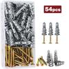 54pcs Fastening Screw Assortment Kit Self-Drilling Wall Screws Set  Home Improvement