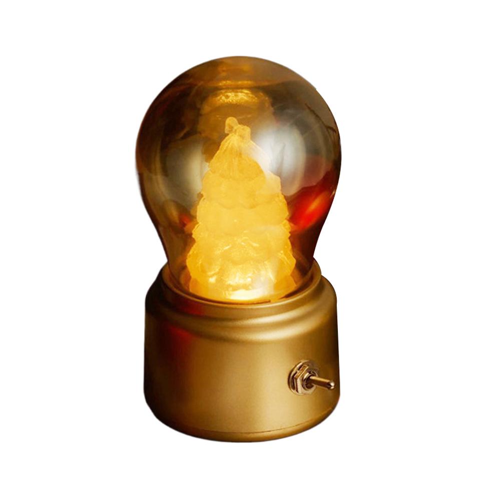 

Christmas Elk Atmosphere Lights USB Rechargeable Vintage LED Bulb Night Light Desktop Decor Bedside Sleeping Night Lights