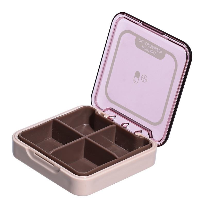 Travel Pocket Medicine Organizer With Divided Compartments For Outdoor Use