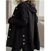Spring European and American Fashion Loose Fitting Corduroy Jacket for Women  Casual Hooded Jackets