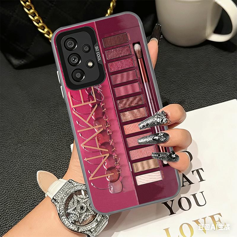 Makeup Eye Shadow Box Pattern Shockproof Phone Case for Samsung A17 A16 A15 A14 A37 A57 A36 A56 A26 A35 A55 A25 A34 A54 A24 A13