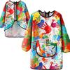 Paint Apron for Children Art Apron - Waterproof Long Sleeved Cover Children's Apron, Childrens Drawing Kindergarten WQ005