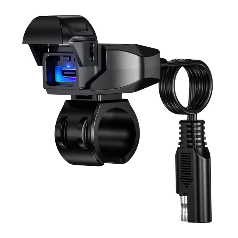 Universal Motorcycle Handlebar Phone Chargers Waterproof Design 18W USB Fast Charging for Smartphones
