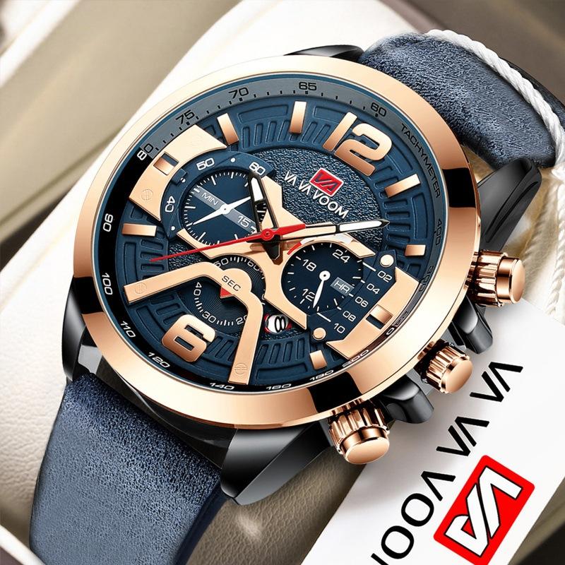 Casual Men's Watch Business Belt Watch Calendar Men's Watch Belt Sports Watch Men's Watch