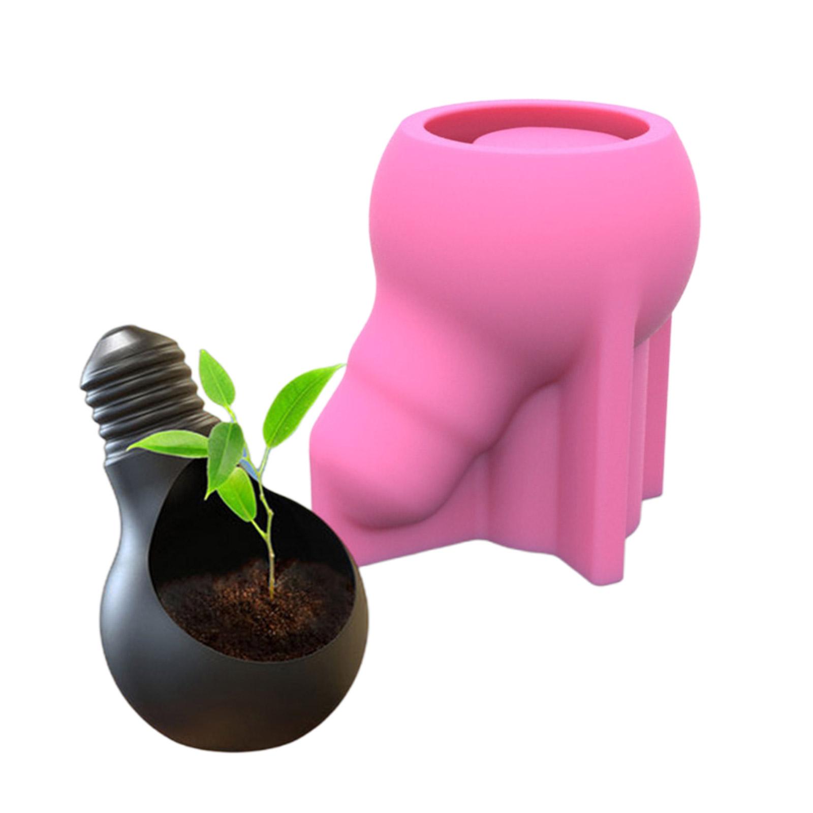 

Creative Cute Bulb Silicone Mold Boy Succulent Flowerpot Resin Mold Succulent Plants Concrete Mold Pen Holder Mold 1