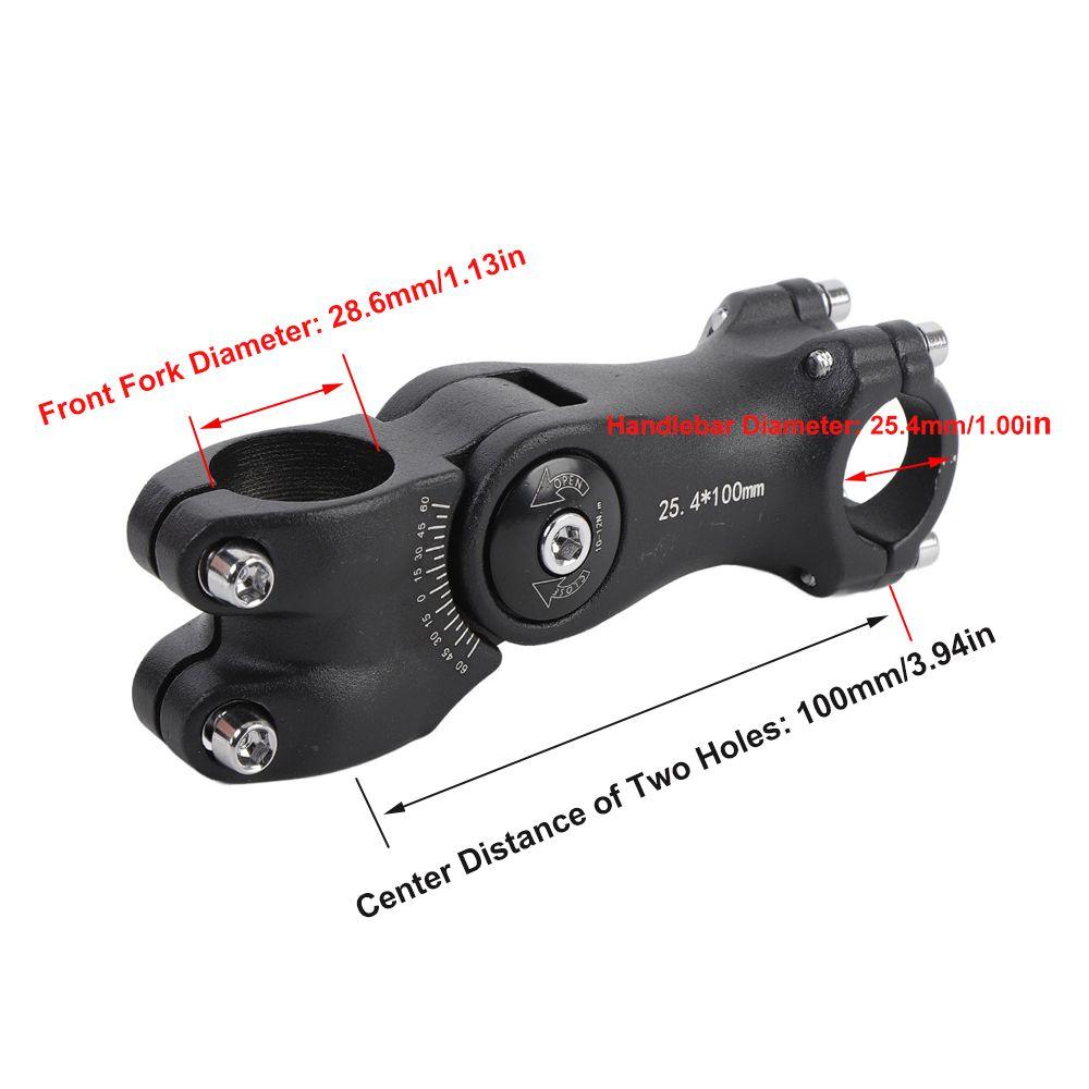 100 Mm Length Handlebar Stem Aluminum Alloy Bike Handlebar Stem  for BMX,Road and Mountain Bikes