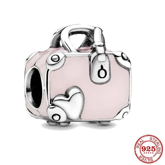 New Copper Airplane Travel Charms Plane Pendant Bead Fit Original Bracelet For Women Necklace Diy Fine Jewelry Gift