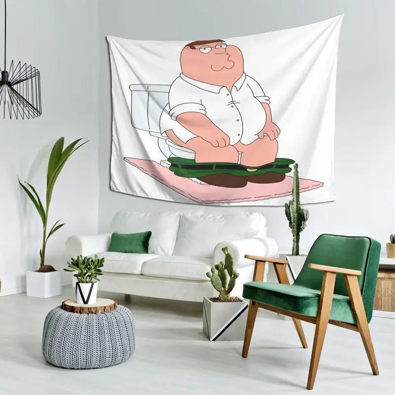 Peter Griffin Tapestry the Perfect Accent for Mens Spaces Game Rooms and Barsa Fun Gift for Adult Animation Fans 100X70CM