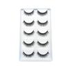Five Pairs of Natural 3D Lifelike False Eyelashes – Thick, Soft, and Long for Easy Wear