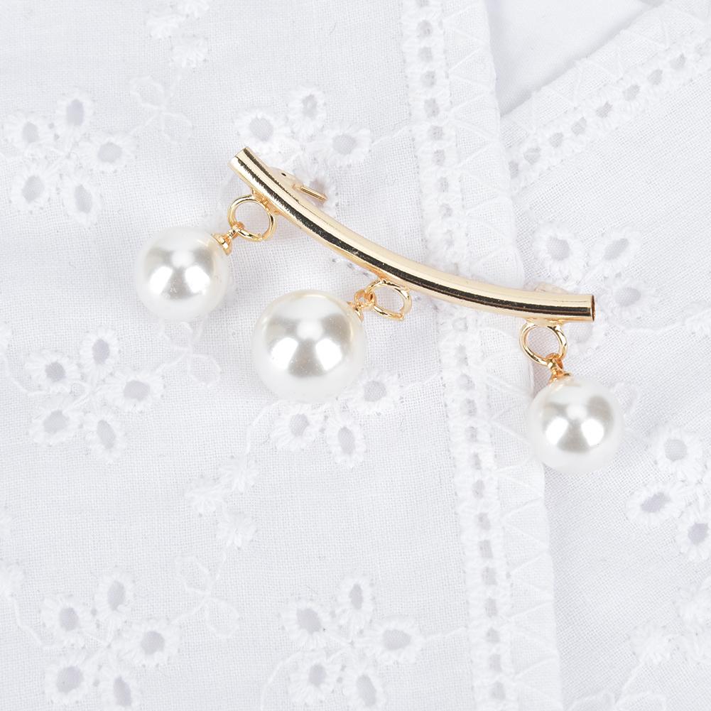 3PCS Combed Cotton White Adults Children Horse Riding Collar Flower Necktie Brooch Equestrian AccessoryPearl Free Size