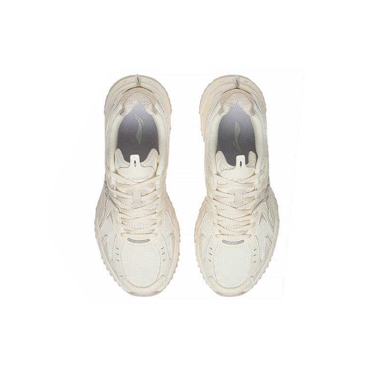 New LiNing Running Collection Low Top Running Shoes Women's White Gray ARLS022-4