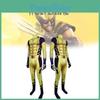 Costum Cosplay Wolverine pentru Copii din Material de Mătase de Lapte pentru Petreceri de Halloween