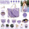 Large Capacity Pickleball Paddle Bag with Shoe Compartment Pickleball Racket Shoulder Bag