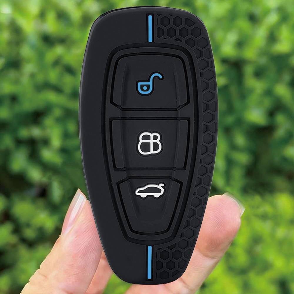Car Key Pack For Ford St Line Fiesta Focus Mondeo Ecosport Kuga Puma Edge Escape Silicone Car Key Fob Case Accessories