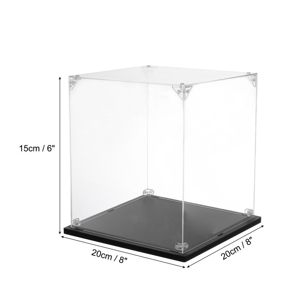 Acrylic Display Case Clear Display Box Show Case Assemble Dustproof Display Box Storage Organizer for Collectibles Action Figure