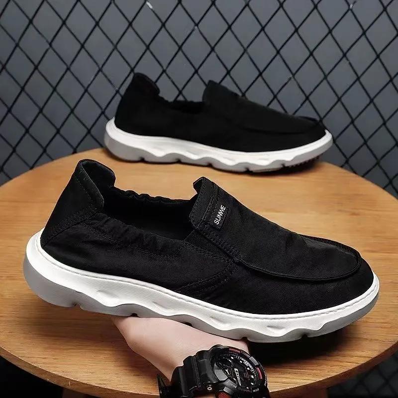 Cloth Shoes Men's Spring Breathable Pedal Men's Shoes Soft-soled Casual Canvas Shoes