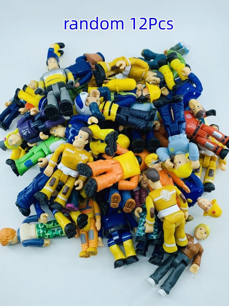 1Pcs Fireman Sam Character Colletion Model Figures Cartoon Joint Movable Firewoman Male Female Action Figuras Playthings Designed for Children
