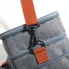 Large Capacity Double-Layer Insulated Lunch Bag with Ice Pack for Outdoor Use