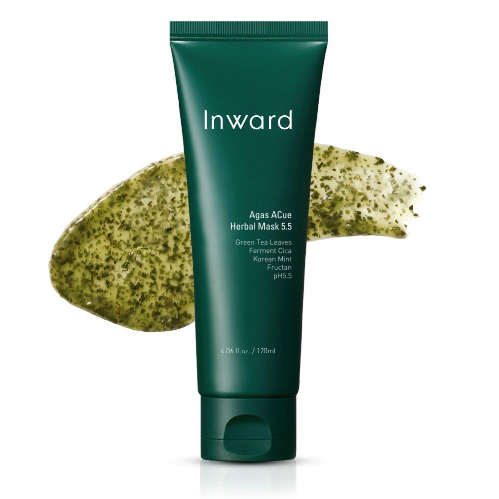 

Inward Agas Accu Herbal Mask 5.5 120ml Skin Soothing Green Tea Pack