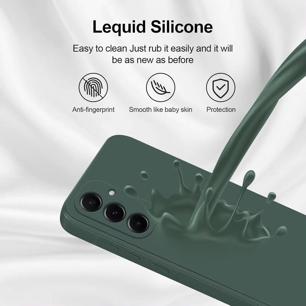 Funda For Samsung A55 5G Case For Samsung Galaxy A55 A54  A 55 5G Cover Funda TPU Cases Shockproof Liquid Silicone Soft Cover