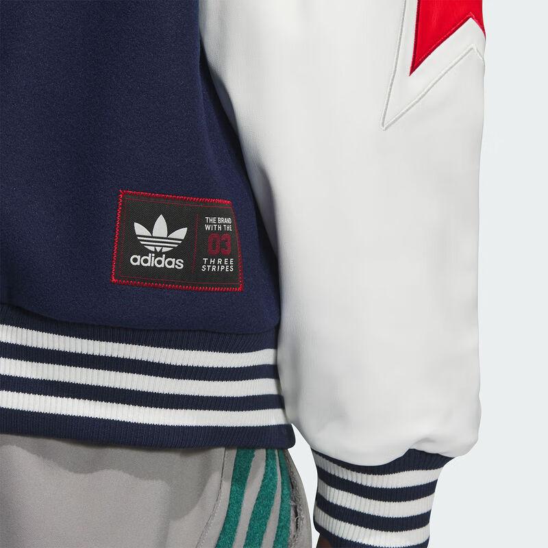 Adidas Originals Bbrtr Comfortable Sports Warm Polo Neck Loose Jacket Unisex Jacket Deep-Indigo Bright-White JN0775