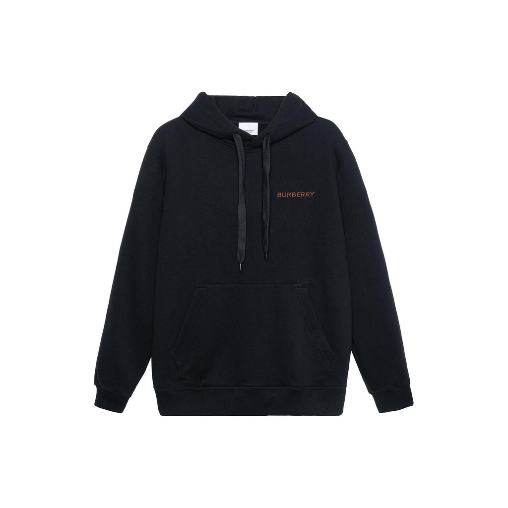 Burberry Topstitched Monogram Motif Cotton Oversized Hoodie 80575431