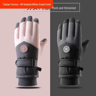 Gants d'hiver pour homme pour le ski et le cyclisme: Imperméable, Coupe-vent, Compatible écran tactile, Protection chaude contre le froid