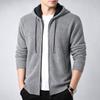Men's Zip Up Hooded Jacket Long Sleeve Casual Outdoor Fashion Coat
