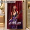 Beach TowelOlivia Rodrigo Custom Name Text Personalized Soft Towel for Beach Pool Indoor Home Decor Gift
