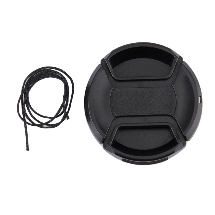 

55mm Center Pinch Camera Lens Cap(Black) чёрный