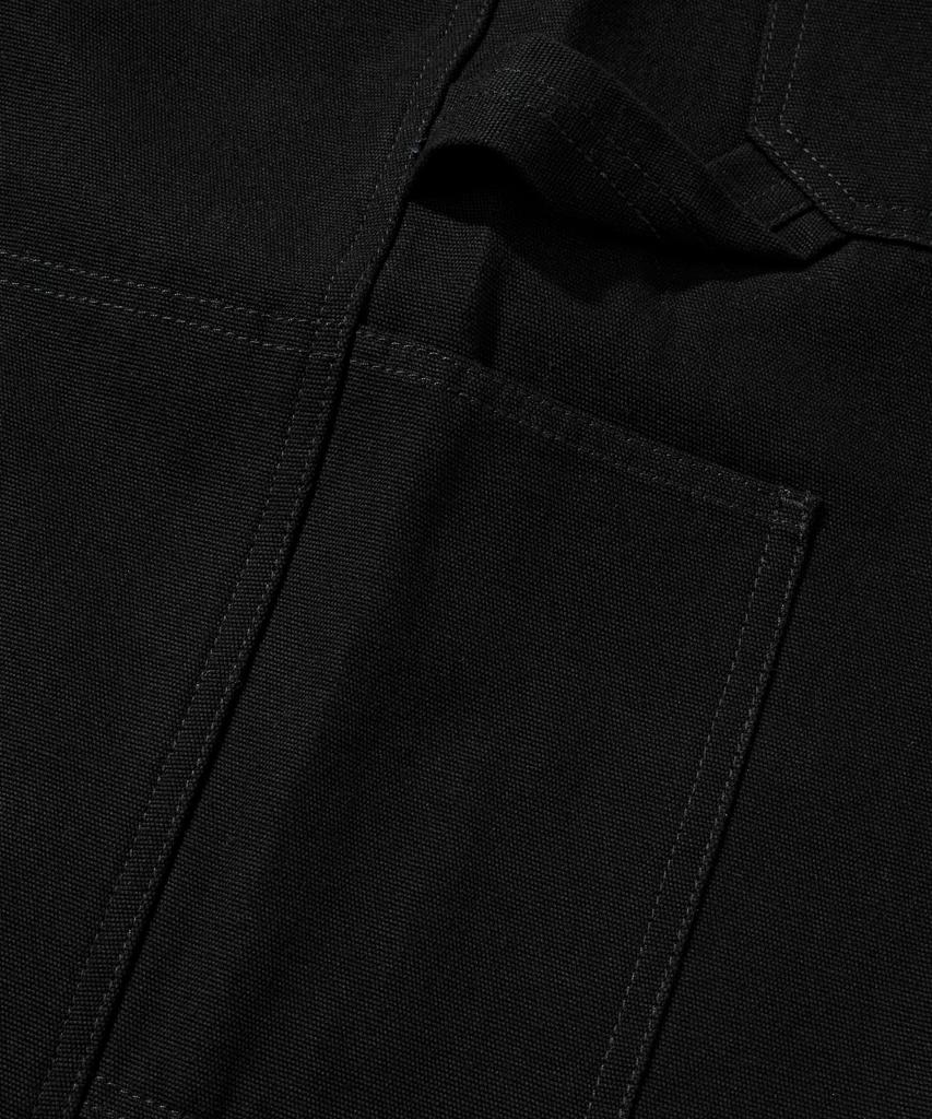 Beodeonteu Double Layer Carpenter Wide Cotton Pants [Black]