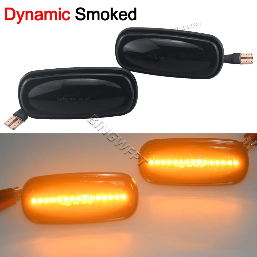 2Pcs LED Side Marker Lamp Turn Signal Indicator Light For Land Rover Defender TD5 98-15 Freelander 1 02-05 Discovery 2 99-04