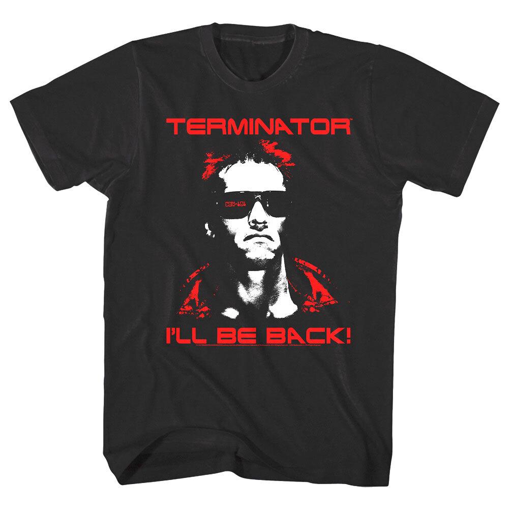 Terminator Red I ll Be Back Men T Shirt S