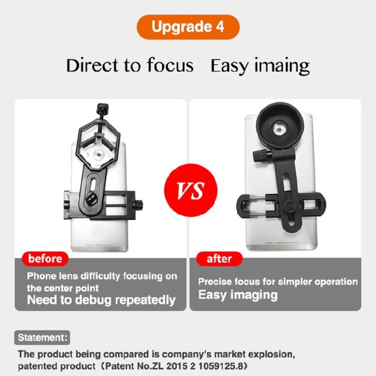 Light Weight Portables Phone Brackets Telescopic Observation Phone Mount for Camping & Uranological