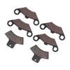 6 st Fram Bak Bromsbelägg Tillbehör Ersättning för Polaris Sportsman 335 19992000