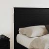 Headboard in Black Oak Effect Made of Wood Based Material