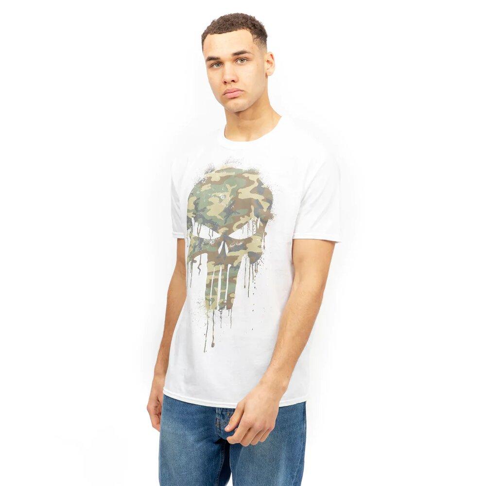 The Punisher Mens Camo Logo T-Shirt