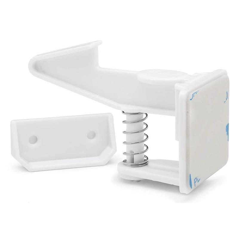 5Pcs Adhesive Baby Safety Lock For Drawer Cabinet Door Invisible Buckle Closet Locks Children Protection Baby Security Lock