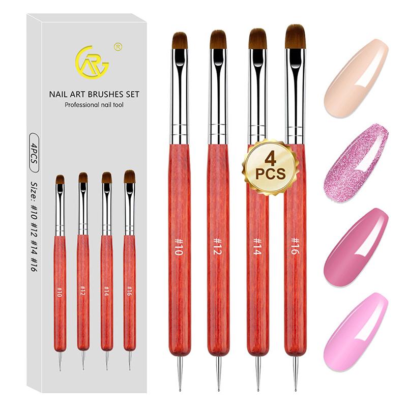 

Набор двусторонних кистей для нейл-арта и дотсов Профессиональные инструменты для детализации маникюра Инструмент для маникюра для рисования гелем со стразами onesize