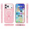 iPhone 17 Pro Case, MagSafe-Resistant, Glitter, Translucent Pink