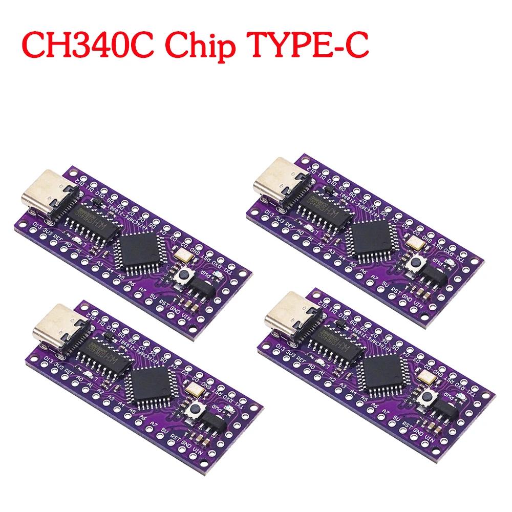 1-5PCS LGT8F328P LQFP32 MiniEVB TYPE-C MICRO USB Compatible HT42B534-1/CH340C Replace NANO V3.0 Controller Board For Arduino