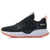 Li Ning Soft Series One Piece Woven Shock Absorbing Breathable Low Top Casual Shoes Men Sneakers Black White ARSR019-2