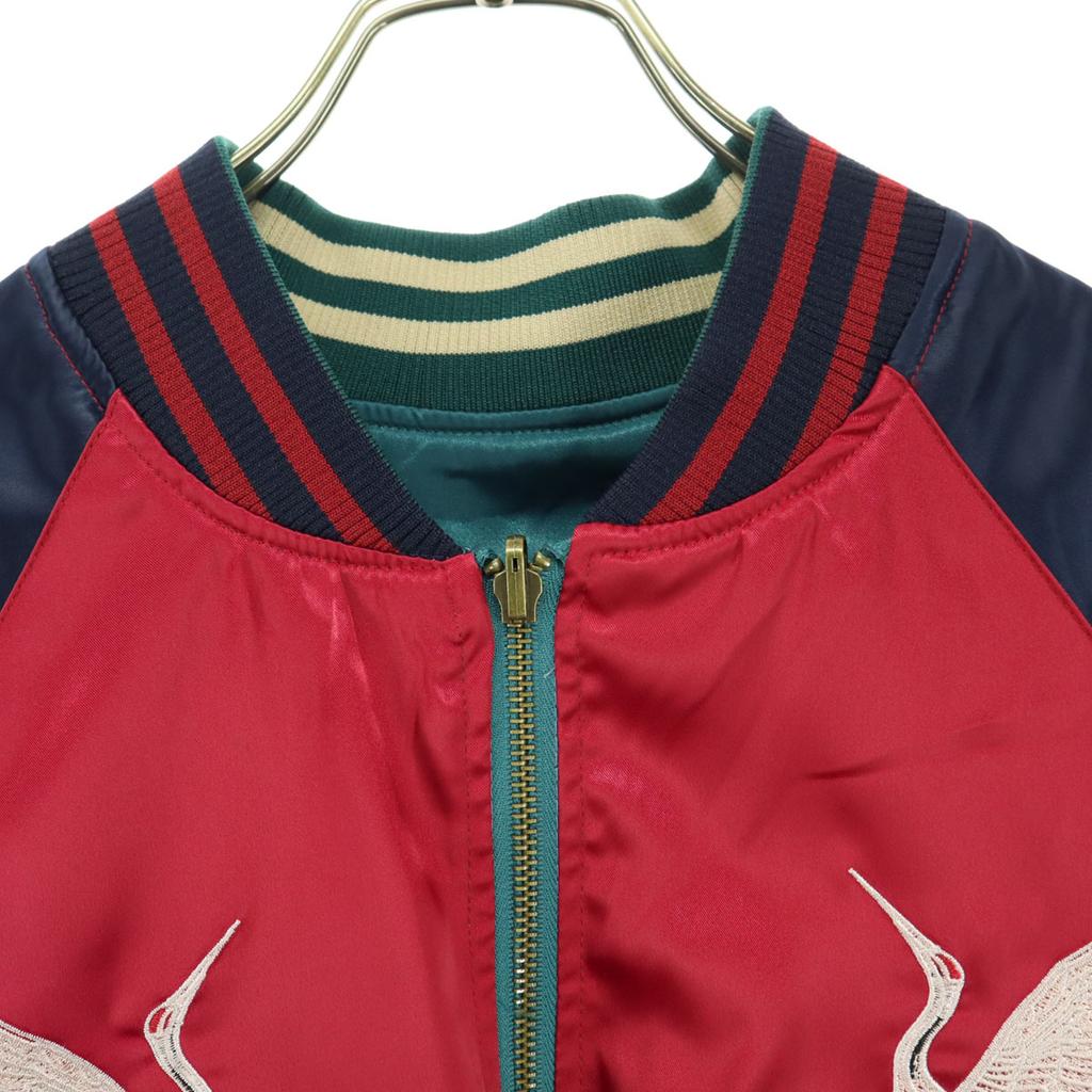 MIULIFE Embroidery Reversible Sukajan L Red Men's Used