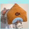 Geometric House Cartoon Plush Toy With Embroidery Sofa Cushion Decor Gift Doll